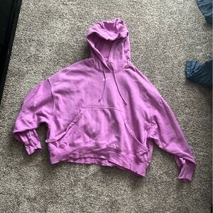 Pink/purple Nike fleece oversized hoodie size large